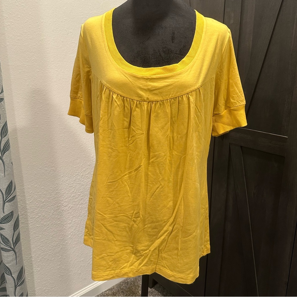 LOFT Mustard Yellow Blouse